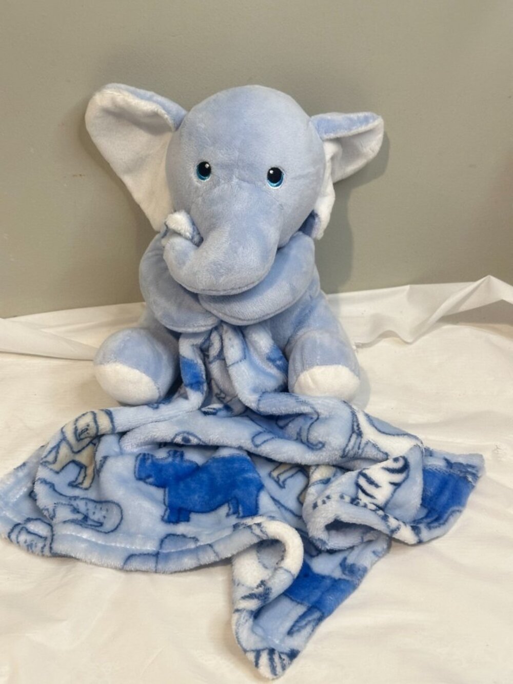 Little Beginnings Elephant Lovey 12" Plush Stuffed Animal Baby Security Blanket